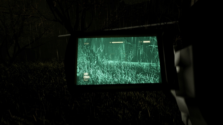 The night-vision mode is your source of light but it drains batteries quickly